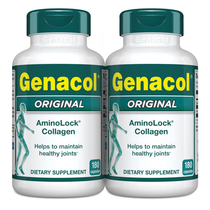 Genacol Original – Collagen Supplement with Ultra-Hydrolyzed Peptides for Joint Health Support, Knee Supplement for Men & Women, Value Duo-Pack, 360 Capsules (120-Day Supply)