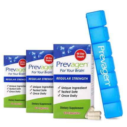 Prevagen Regular Strength - 180 Capsules (6 Month Supply) 10mg of Apoaequorin Plus Vitamin D3