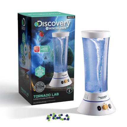 Discovery™ Tornado Lab, 5-Speed Cyclone Controller, Educational Learning Activity Kit, Fun and Exciting Toy, STEM Experiment Set for Boys, Girls, Kids Ages 6+