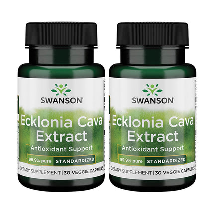 Swanson Ecklonia Cava Extract - Standardized 30 Veg Caps (2 Pack)