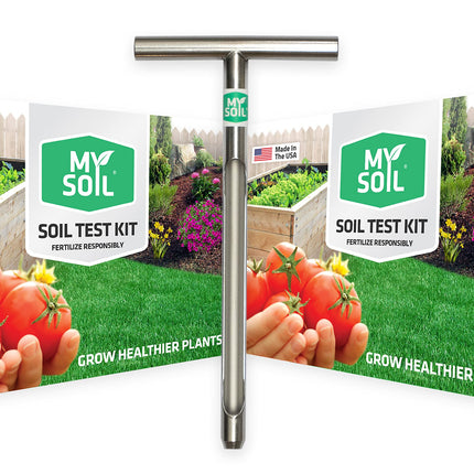 MySoil Test Kit PRO Pack, Unlock Your Lawn & Garden Potential, Complete & Accurate Nutrient and pH Analysis with Recommendations Tailored to Your Soil and Plant Needs | 2 Test Kits + 1 Soil Probe