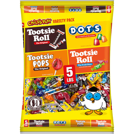 Tootsie Roll Child's Play Candy Favorites, 5lb Bag *Packaging May Vary*