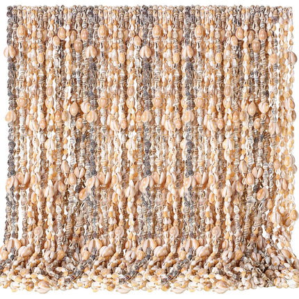 Ecation 12 Pieces Shell Leis Bulk, Natural Sea Shell Hawaiian Necklaces