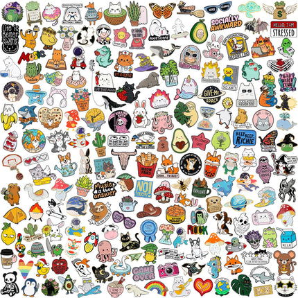 SINCCO Cute Enamel Backpack Pins, Funny Anime Lapel Pin Bulk Set