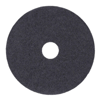 Boardwalk Stripping Floor Pads, 17" Diameter, Black, 5/Carton