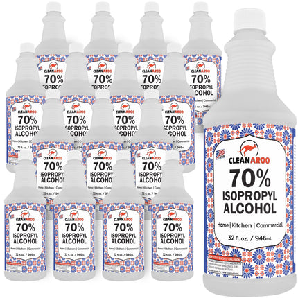 Cleanaroo Isopropyl Alcohol 70% (4 Gal, 16x32oz)