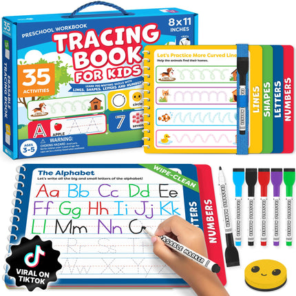 Preschool Workbook - Letter Tracing Book for Ages 3-5