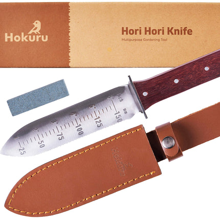 HOKURU Hori Hori Knife Gardening Tool