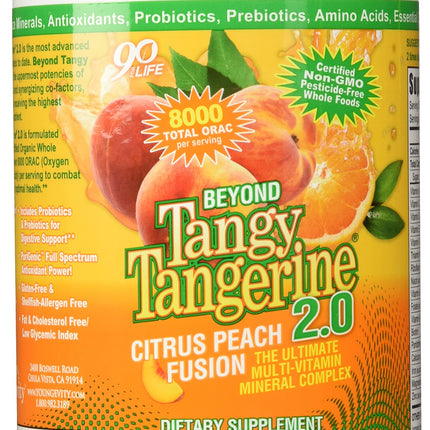 Beyond Tangy Tangerine 2.0 CITRUS PEACH FUSION - 480 G CANISTER