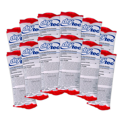 DryTec 1-1901-12 Calcium Hypochlorite Pool Shock, 1-Pound, 12-Pack