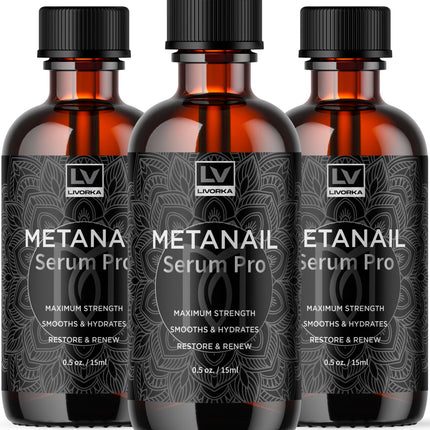 LIVORKA (3 Pack) Metanail Toenail Liquid, Metanail, Metanail Bottle, Metanail Drops for Nails, Metanail Nail 3 Bottles