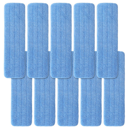 Microfiber Mop Pad for Rubbermaid Commercial 20 Inch Mop Head - 10 Pack Wet & Dry Commercial Cleaning Refills Reusable Mop Refills Fit for Any Microfiber Flat Mop System 18" to 21"