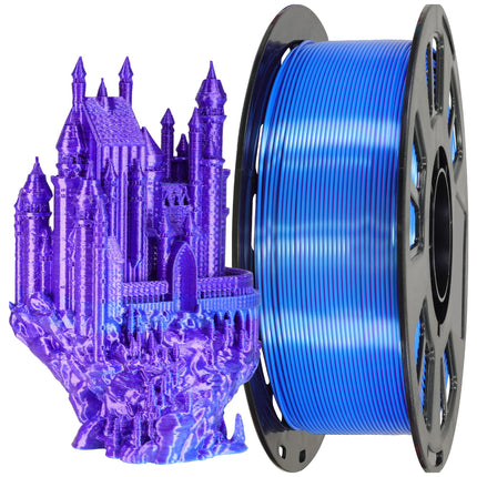 Metallic Gold/Silver/Bronze 3D Printer PLA Filament Bundle, 1.75mm+/-0.03mm Widely Compatible, Each Spool 0.5kg, Total 1.1kgs, with One 3D Print Stick Tool Mika3D