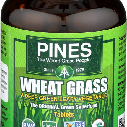 PINES Organic Wheat Grass, 250 Count Tablets | PINES Wheat Grass as featured in the new blockbuster film, Ocean's 8!