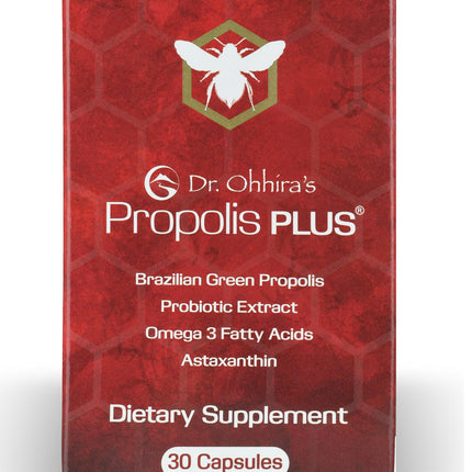 Dr Ohhira's Propolis Plus Bee Propolis Capsules | Gold Standard | 30 Count