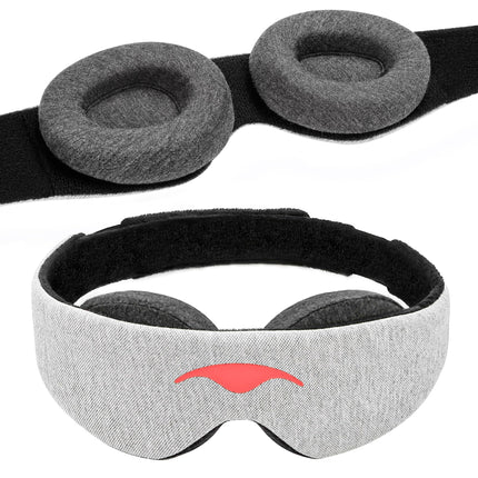 Manta Original Sleep Mask - Maximum Blackout Sleep Mask for Deep Sleep, Adjustable with Detachable Eye Cups, Zero Eye Pressure for Back & Belly Sleepers, Ideal for Travel, Shift Work & Daytime Sleep