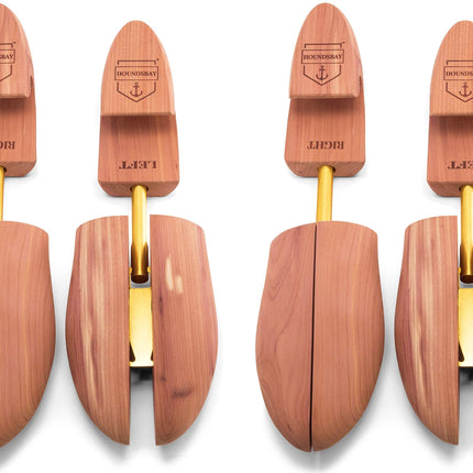 HOUNDSBAY Cedar Shoe Tree - Shoe Trees for Men & Women, Sneakers, Widener & Shaper