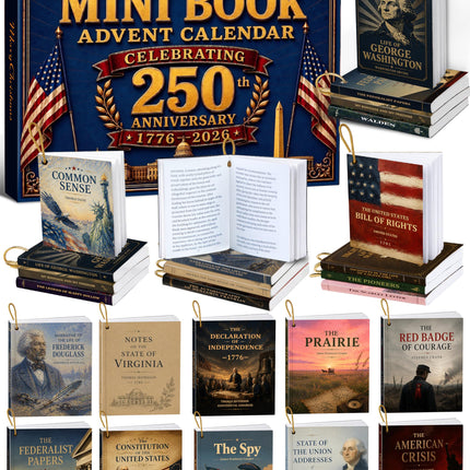 Book Advent Calendar 2026 for Book Lovers, Christmas Tree Ornaments