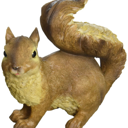 Design Toscano Scamper the Woodland Squirrel Outdoor Garden Statue, 7 Inch Tall, Cast Stone Resin, Brown Finish
