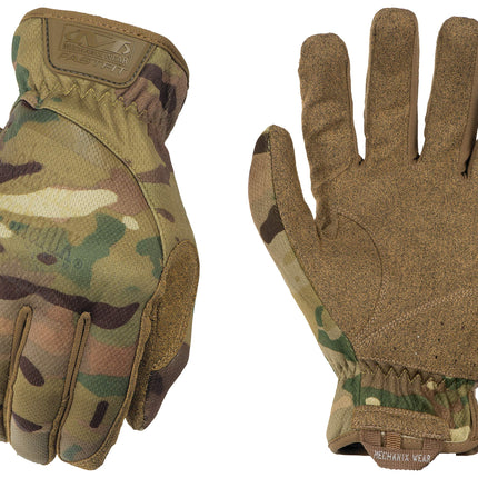 Mechanix Wear FastFit Tactical Gloves - Heavy Duty Lightweight Multipurpose Gloves - Flexible Grip & Reinforced Palm - Touchscreen Capable - Large - MultiCam Camouflage